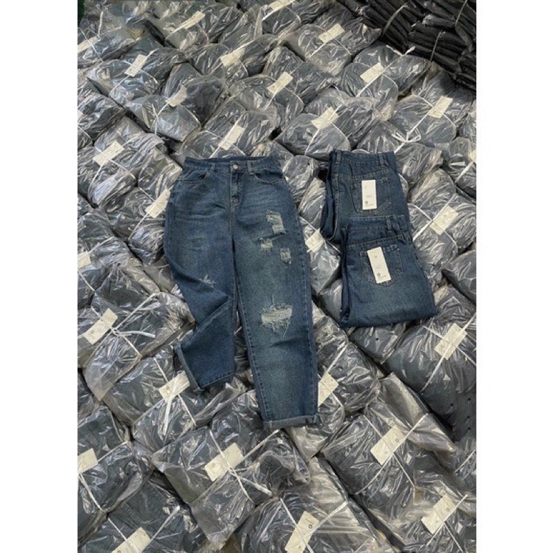 Quần jeans baggy rách siêu hot #1104