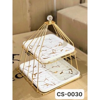 khay đựng bánh cupcake 2 tầng hình tháp