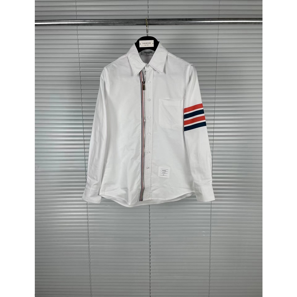 [Mã FATREND5 giảm đến 30k đơn 99k] Áo Sơ Mi Thome Khóa Kéo 4 Sọc Cánh Tay Cao Cấp | BigBuy360 - bigbuy360.vn