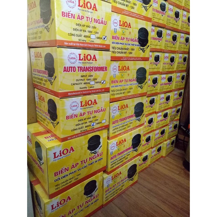 Biến Áp LiOA 220V ra 110V công suất 200VA 400VA 600VA 1000VA 1200VA 1500VA 2000VA 3000VA