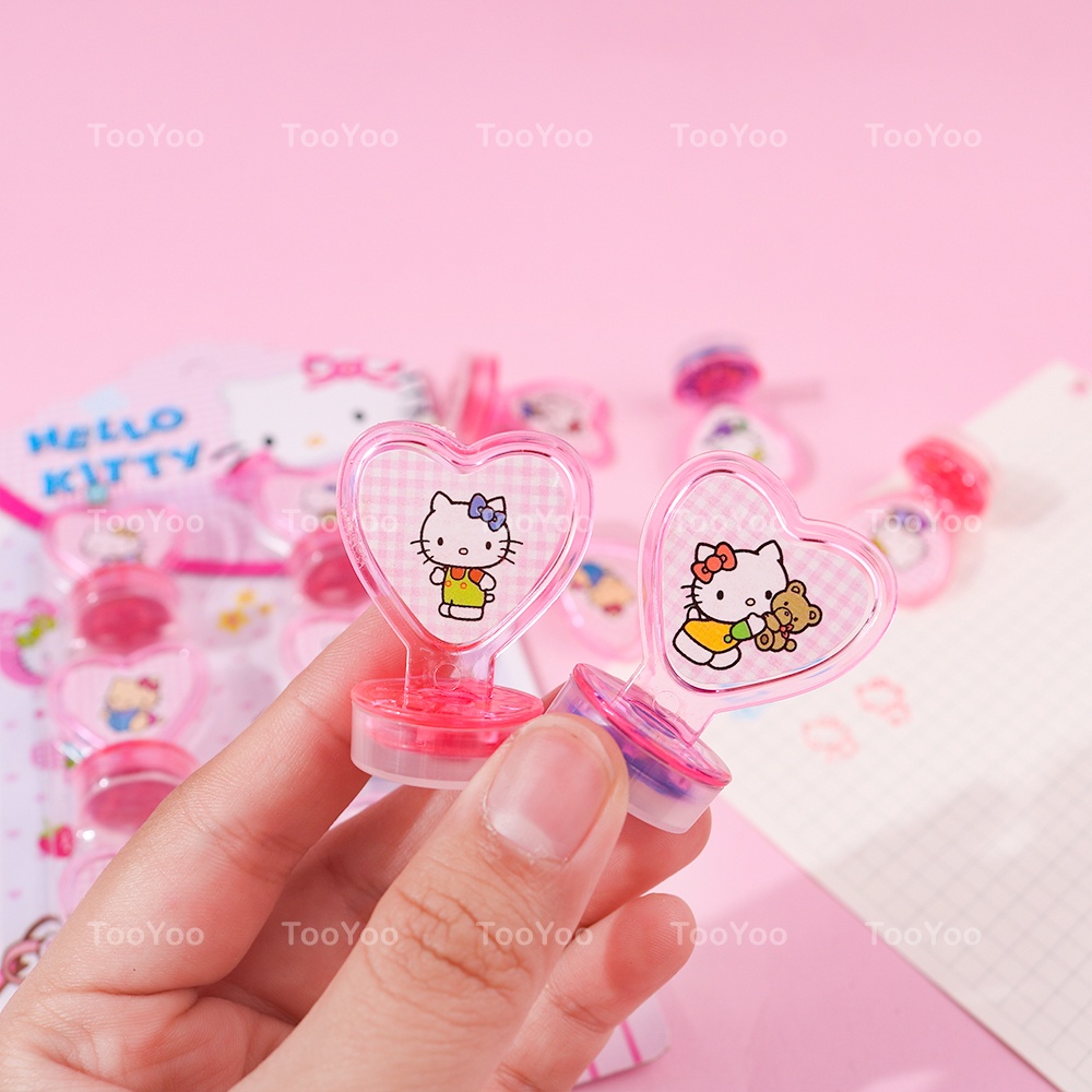 Set 6 con dấu Hello Kitty dễ thương cute TooYoo BK00286