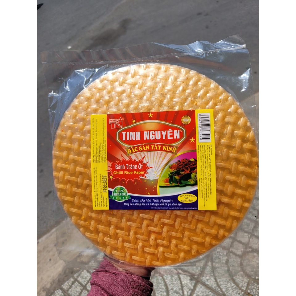 5 gói Bánh tráng ớt Tinh Nguyên 100g - Đặc sản Tây Ninh