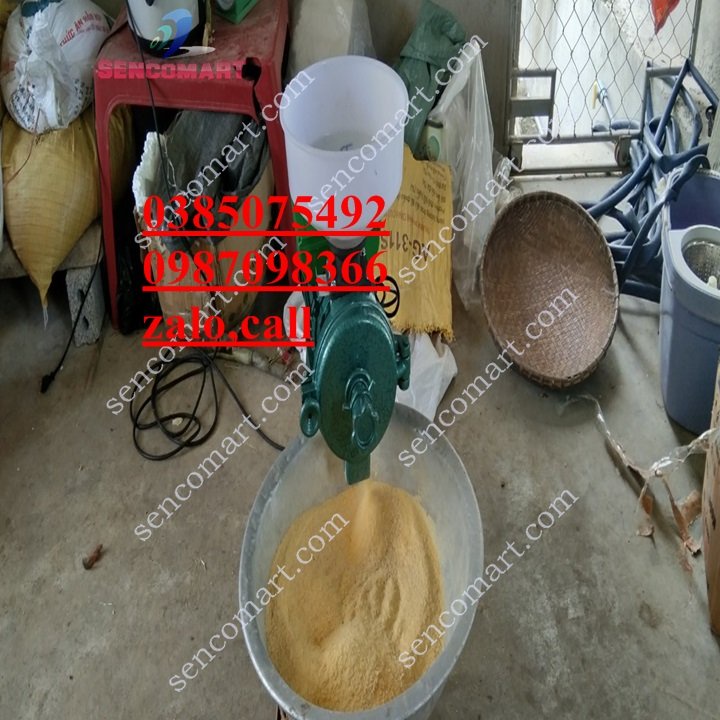 Máy xay vỡ mảnh hạt ngô làm thức ăn cho chim,gà,vịt
