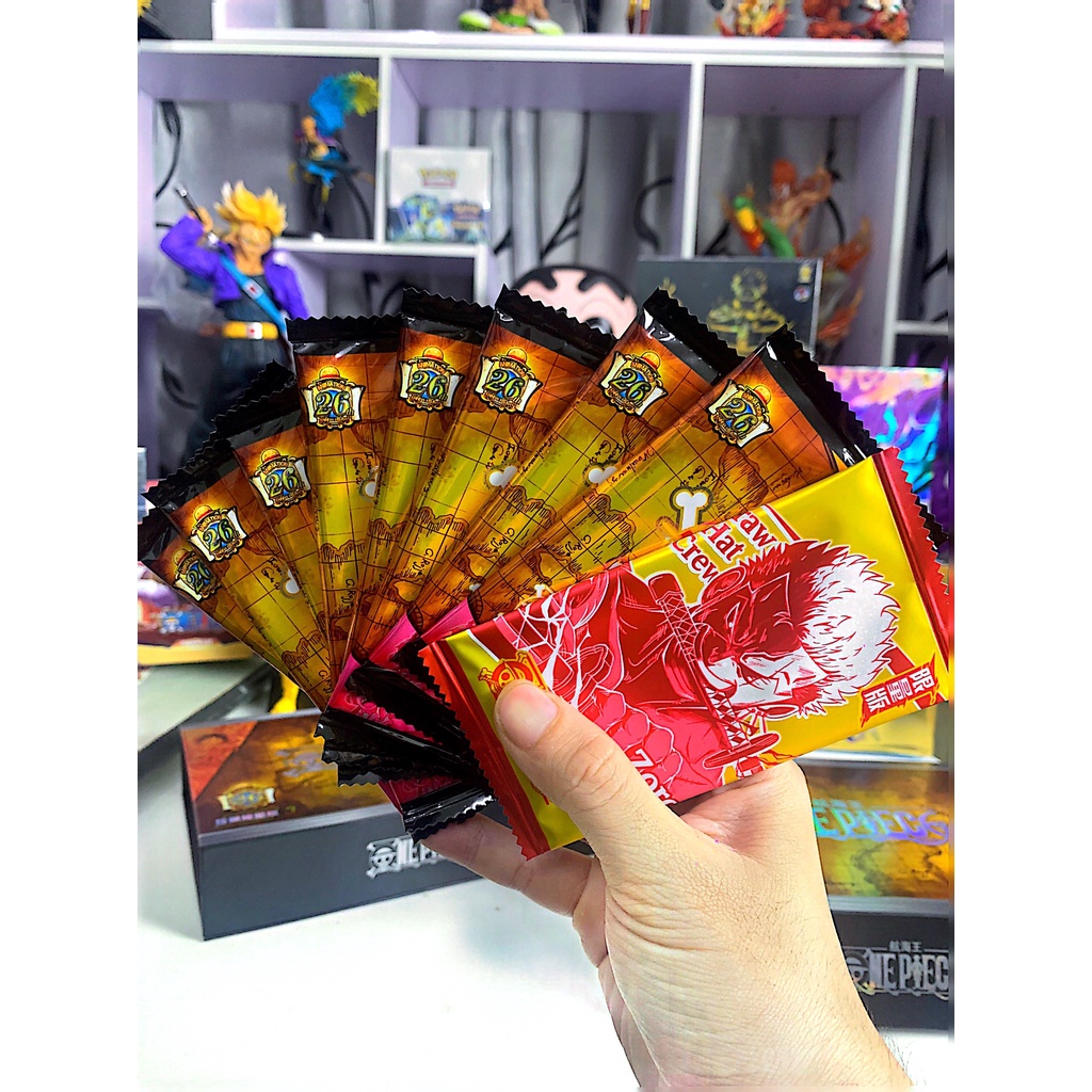 Hộp thẻ nhân phẩm One Piece fullbox map vàng hàng có sẵn