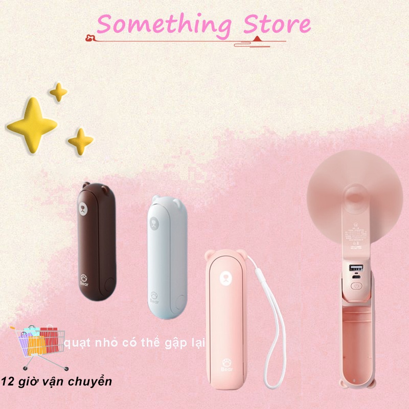 JISULIFE Quạt Mini USB Cầm Tay 4800mAh/2000mAh uạt Cầm Tay Mini Đa Năng 3 Trong 1-Ngoài ra đèn pin