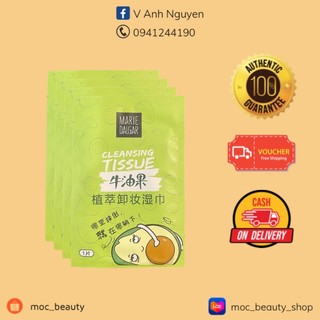 Khăn giấy tẩy trang Marie Dalgar - 10 tờ, 15 tờ , date 7/24