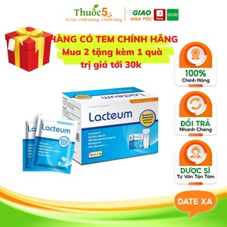 Lacteum men hỗ trợ hệ tiêu hóa, cầm tiêu chảy hộp 16 gói chính hãng