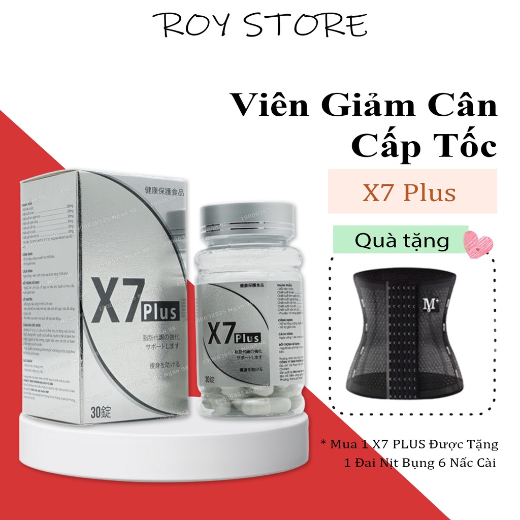 Giảm cân nhanh X7 PLUS Ngân 98 Chính Hãng Dành Cho Cơ Địa Lờn Thuốc Lâu Năm