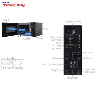 Lò vi sóng Electrolux EMM23D22B 23 lít