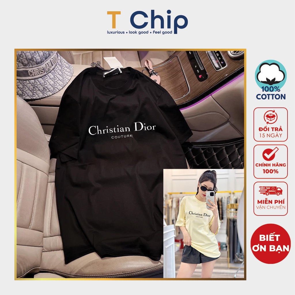 Áo thun áo phông tay lỡ form rộng TChip thun unisex nhiều màu lựa chọn cổ tròn nam nữ Oversize C008 in chữ