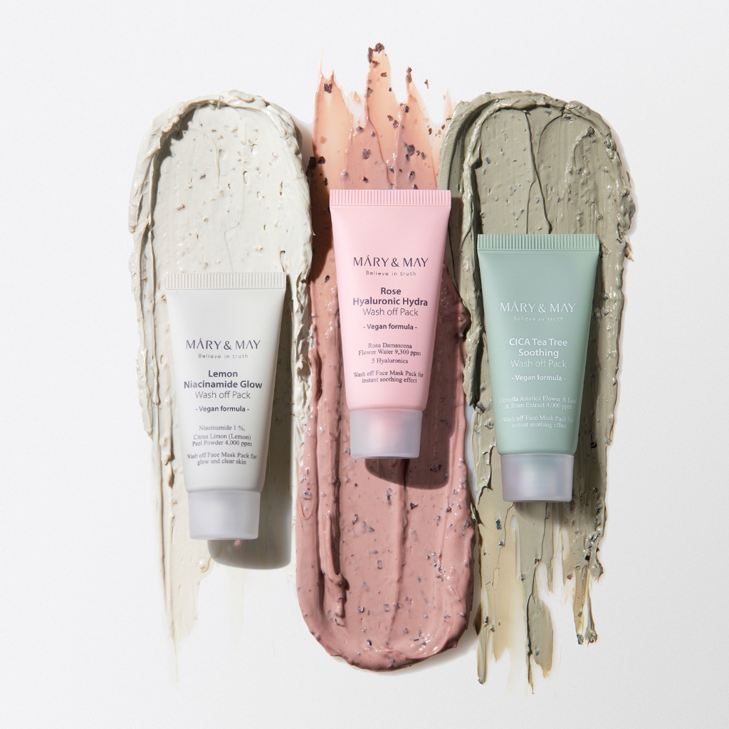 Mặt Nạ Tuýp Mary&May Wash Off Pack 30g