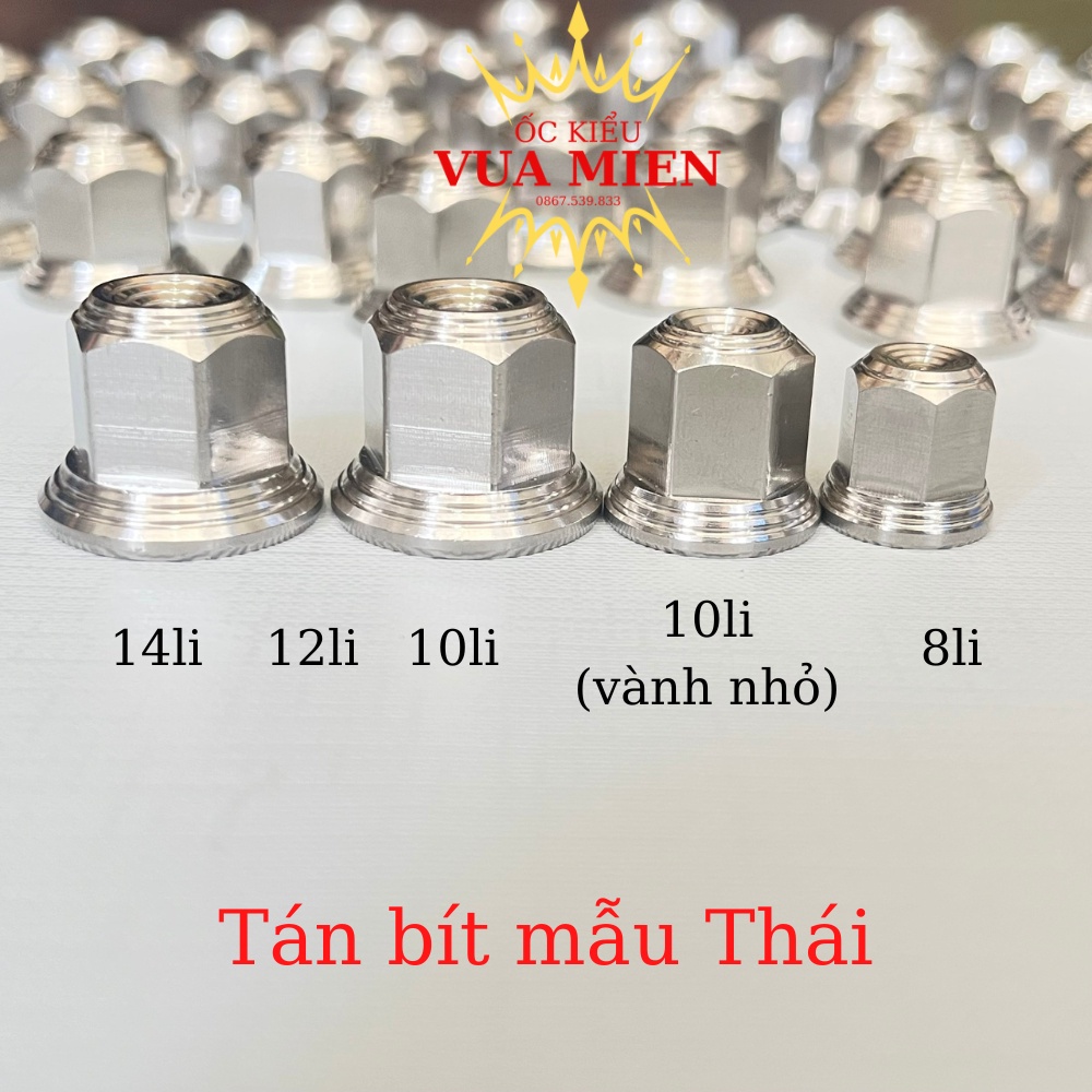 Tán Inox 304 mẫu Thái và mẫu M3