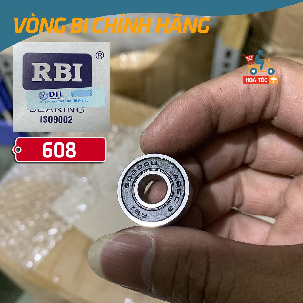 Vòng bi bạc đạn RBI 608DDU 608RS chính hãng phụ tùng quạt độ chế