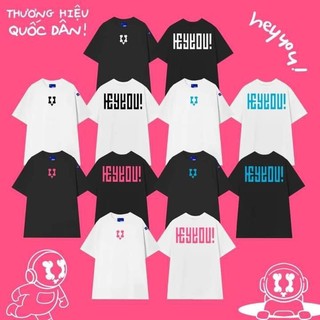 Áo thun heyyou basic chính hãng form rộng cotton 100%