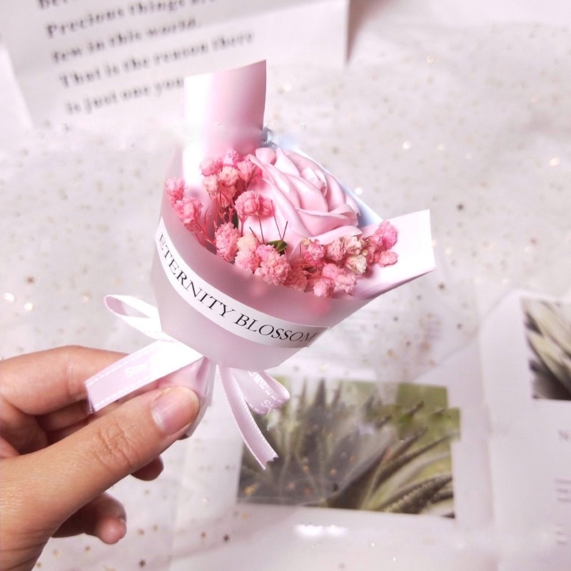 Bó hoa khô mini thơm trang trí hộp quày