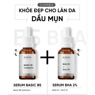 DRCEUTICS Tinh Chất B5 Basic Hydration 5% DrCeutics Cho Da Dầu Mụn (30ml) ( Chính Hãng )