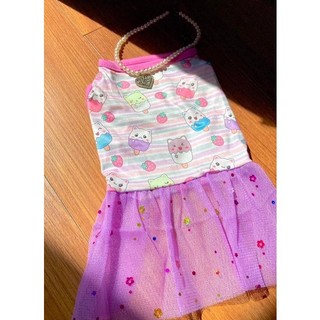 Đầm ren thun thú cưng