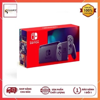 Máy Chơi Game Nintendo Switch Màu Grey Joy-Con Model Mới 2019 -Dung Lượng Pin Gấp Đôi