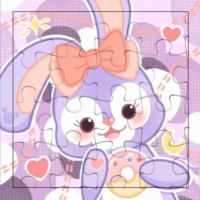 Tranh Ghép Hình Cute 15x15  Mẫu Gấu Dâu, Hellokitty, Kuromi, Cinnamoroll Cho Bé