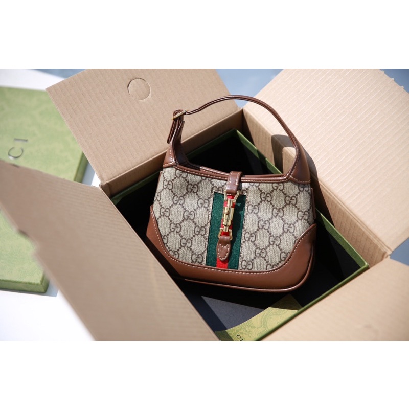 Túi quai xách GC Jackie 1965 mini size 19cm bản duoer da thật fullbox