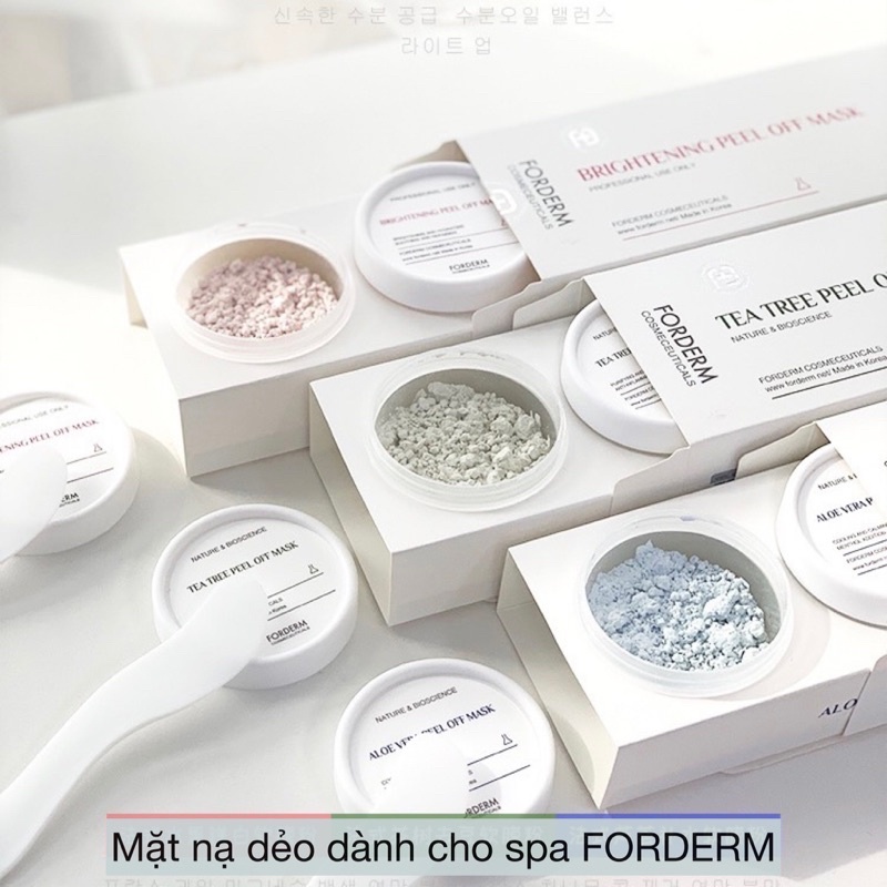 SẴN (Forderm) Bột mặt nạ dẻo Hàn Quốc Cosmeceutical Peel Off Mask set 3 hộp