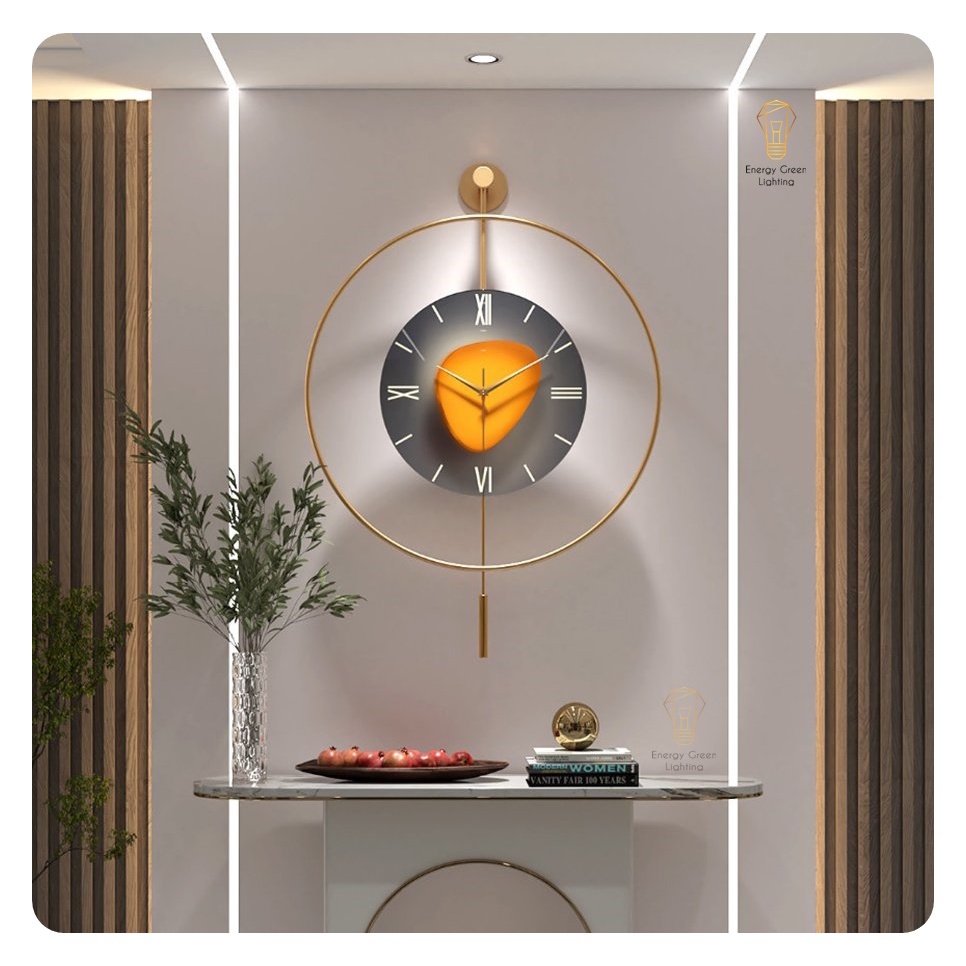 6 Mẫu - Đồng Hồ Energy Green Lighting Treo Tường Decor - Đường Kính 50cm - Decor Trang Trí Nghệ Thuật Cao Cấp