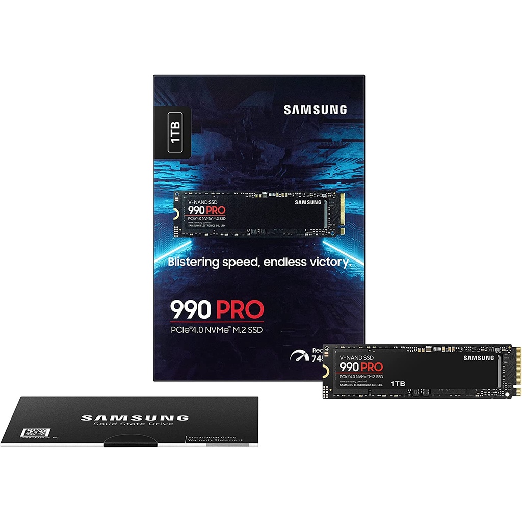 Ổ cứng SSD Samsung 990 PRO 1TB PCIe Gen 4.0 x4 NVMe V-NAND M.2 2280 (MZ-V9P1T0BW) BH 5 Năm | BigBuy360 - bigbuy360.vn