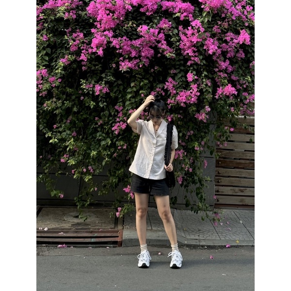 Áo Sơ Mi Kiểu Tay Ngắn - Linen - Nevie Shirt - PHUTA