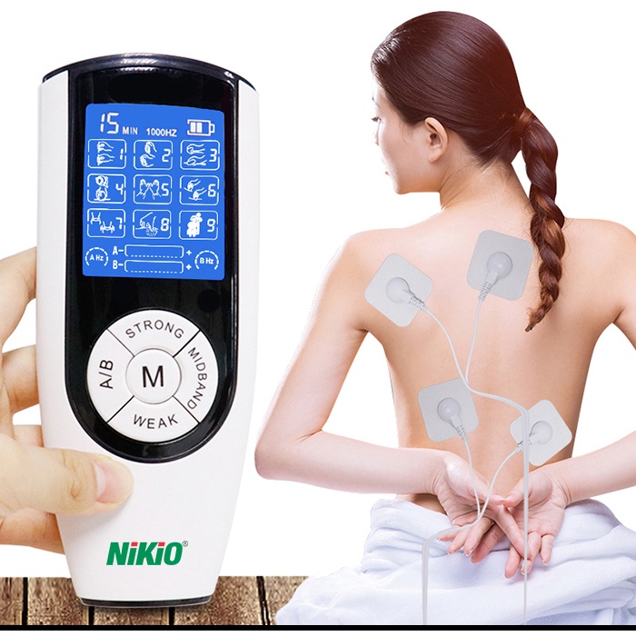 Máy Massage Xung Điện 4 Miếng Dán, Máy Massa Dán Điện NK-103