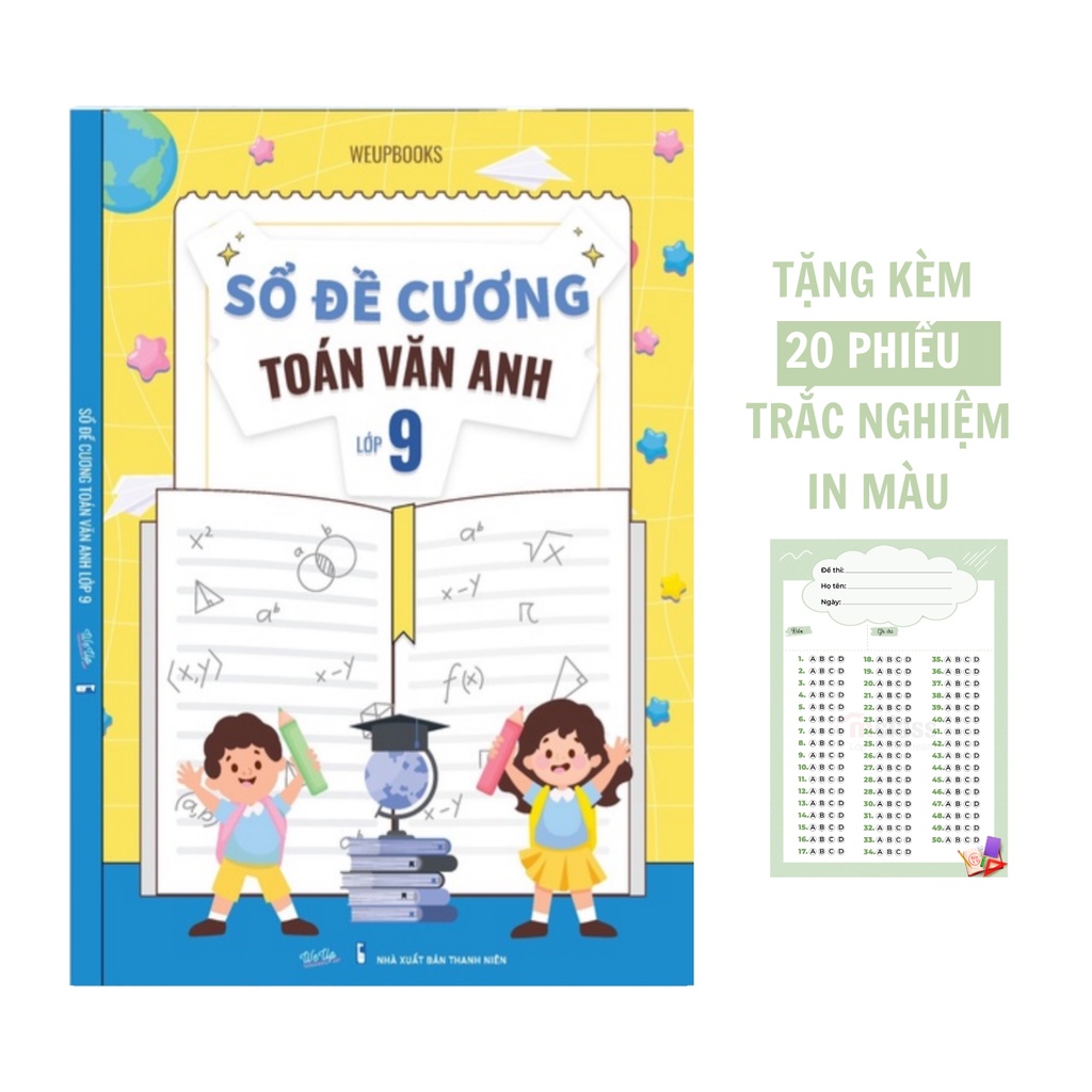 Sách - Sổ Đề Cương Toán Văn Anh 9