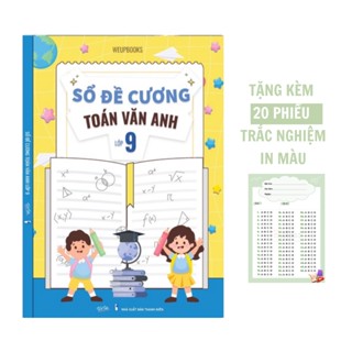 Sách - Sổ Đề Cương Toán Văn Anh 9