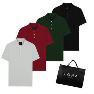 Áo Thun Polo LOHA Phông Tay Lỡ Uniex Nam Nữ Form Rộng Local Brand