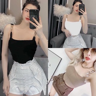 Áo 2 dây chất tăm dây xích