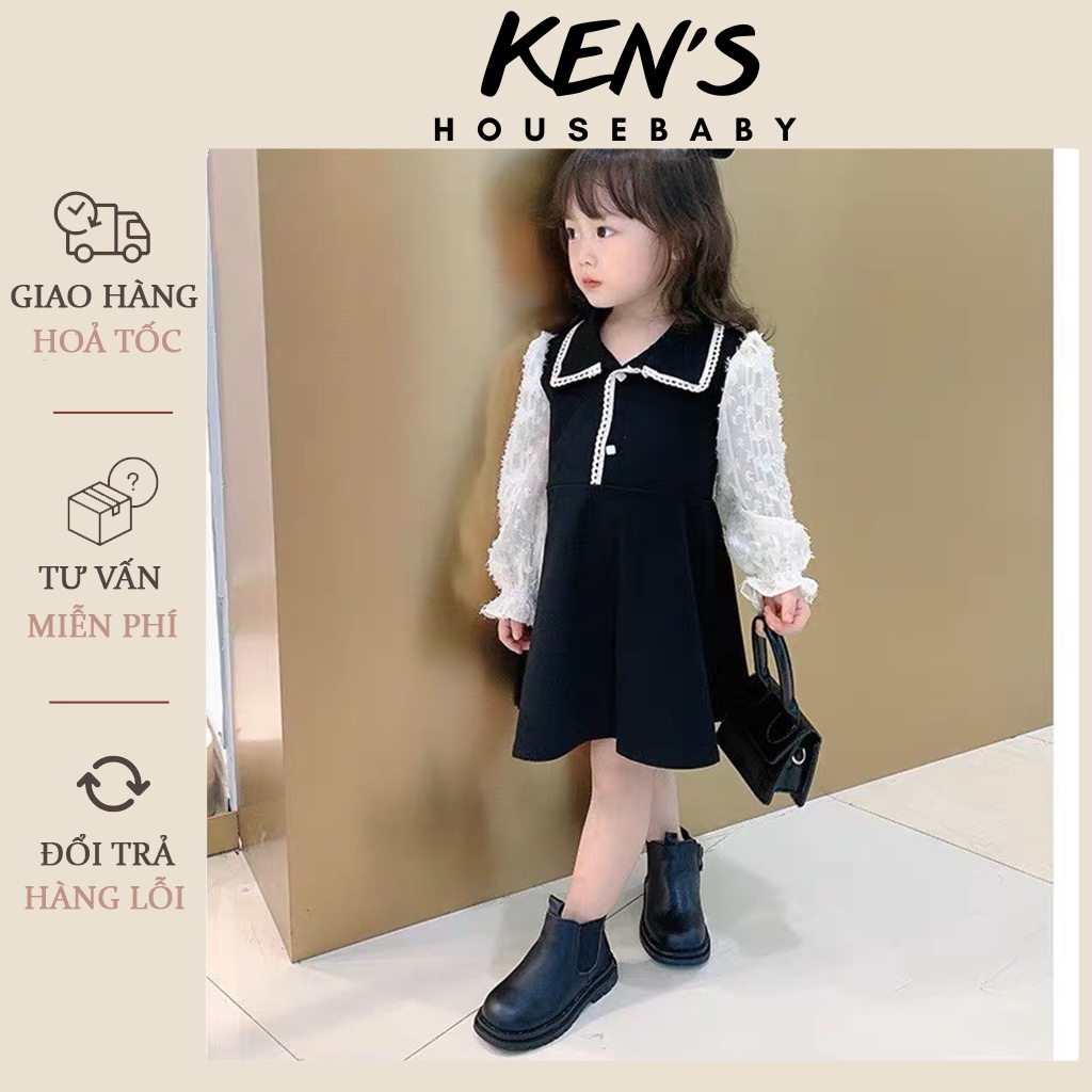 Váy đầm tiểu thư sang chảnh HÀNG QC CAO CẤP cho bé gái KEN’SHOUSEBABY siêu xinh cho bé từ 1 tới 6 tuổi