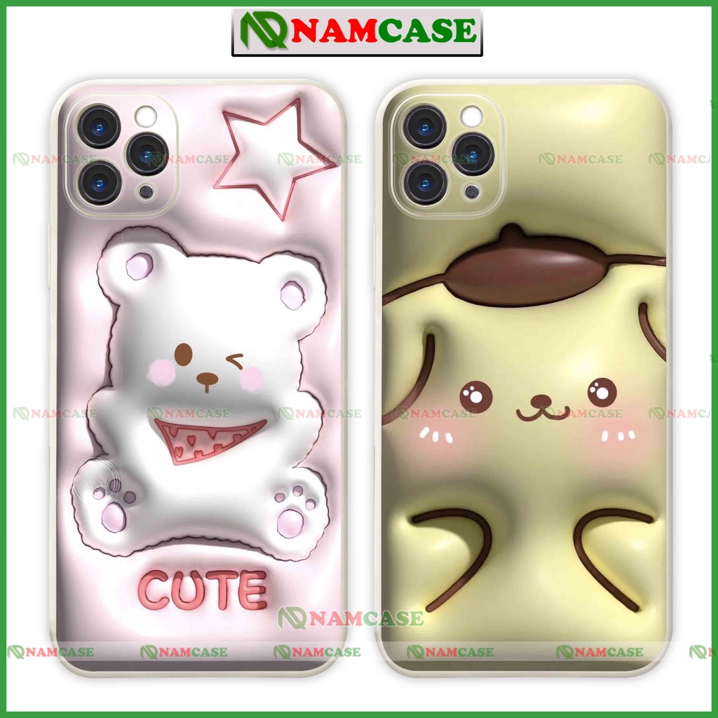 Ốp lưng iphone cặp đôi hoạt hình 3D độc lạ ngộ nghĩnh dễ thương đẹp cho ip 6/6s/7/8/X/XS/11/12/13/14 Pro Plus Max