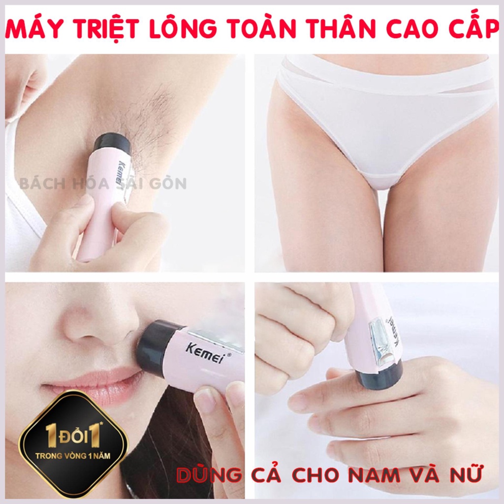 Máy Triệt Lông Kemei - Máy Tẩy Lông Mini , Triệt Lông Vĩnh Viễn
