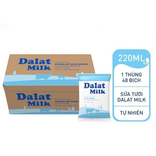 Sữa tươi tiệt trùng nguyên chất th true milk bịch 220ml ít đường / có đường / không đường