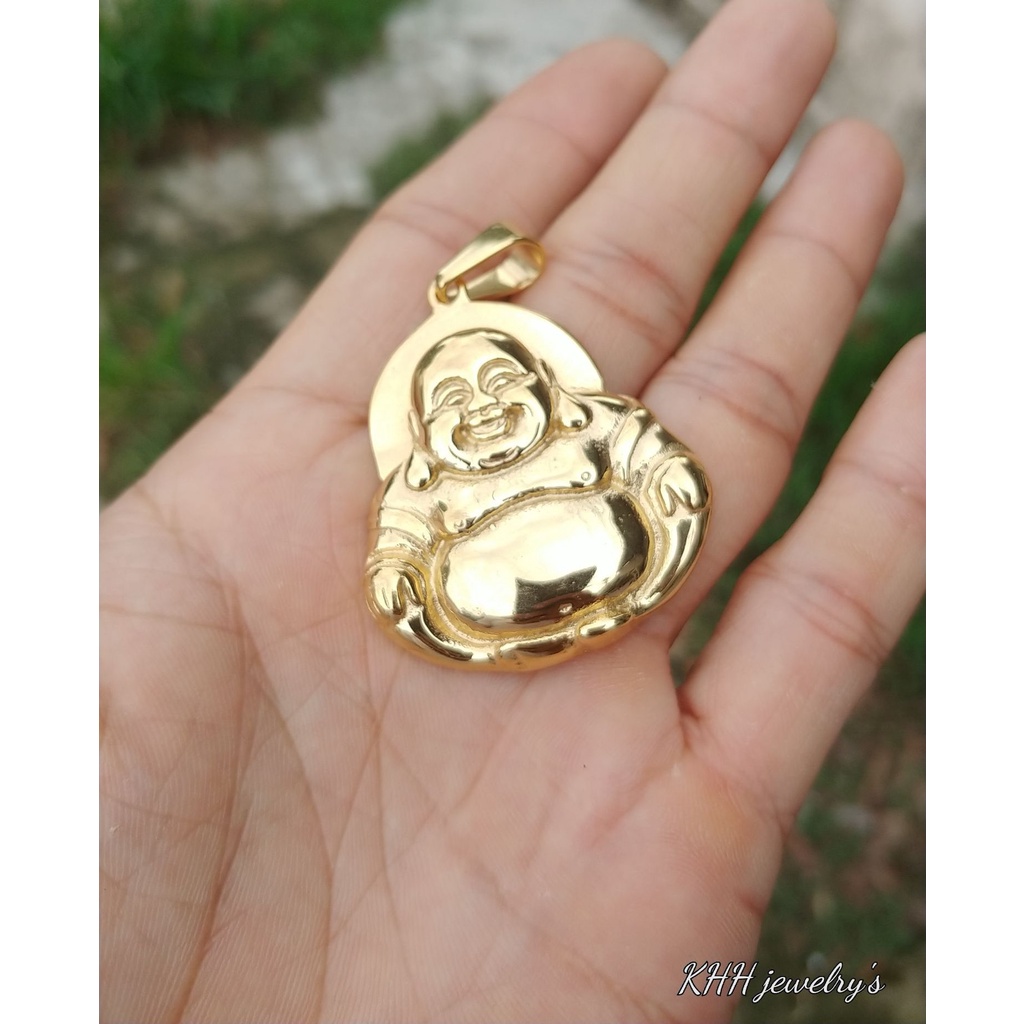 Mặt Dây Chuyền Phật Di Lặc Mặt Tượng Cao Cấp- Phủ nano chống trầy xước bền bỉ