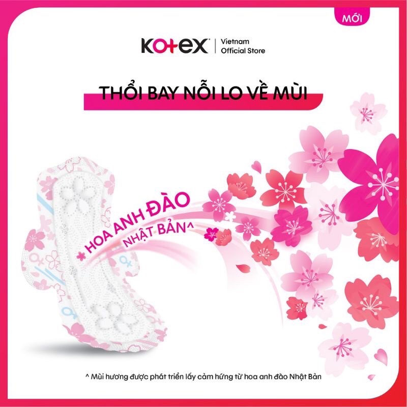 Băng vệ sinh Kotex Gardenia Deo hoa anh Đào 8 miếng 23cm