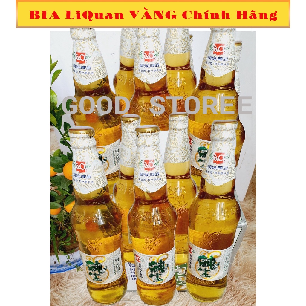 [THÙNG 12] Bia Liquan Vàng 500ml Trung Quốc Hàng Chuẩn Nhập Khẩu, Đóng Gói Chắc Chắn