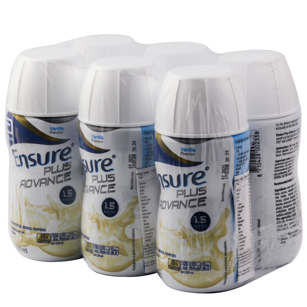 Sữa pha sẵn Abbott Ensure Plus Advance 220ml - Dinh dưỡng vàng cho người suy dinh dưỡng, suy mòn cơ
