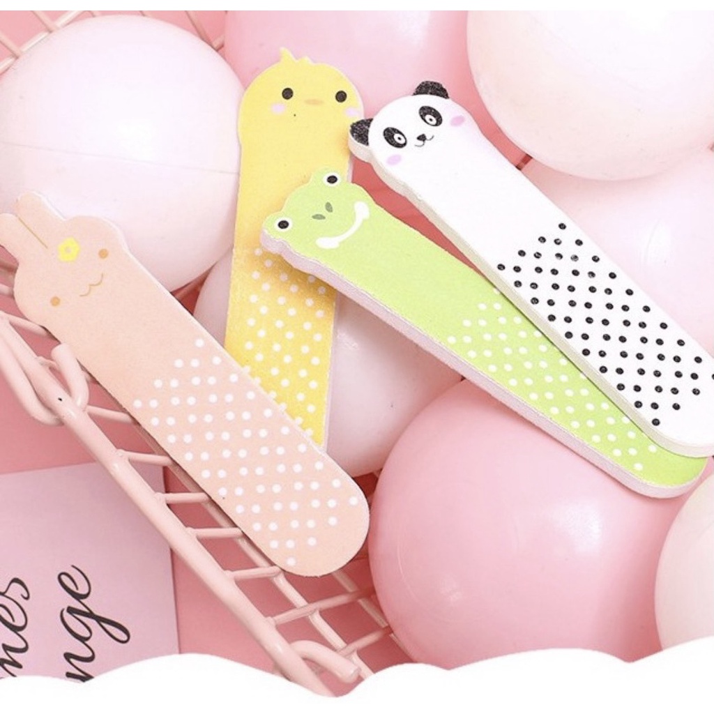Dũa móng tay mini 2 mặt hoạt tiết hoạt hình cho bé
