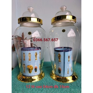 Bình thủy tinh ngâm rượu 12 lít có vòi/không vòi phú hòa sx tại vn