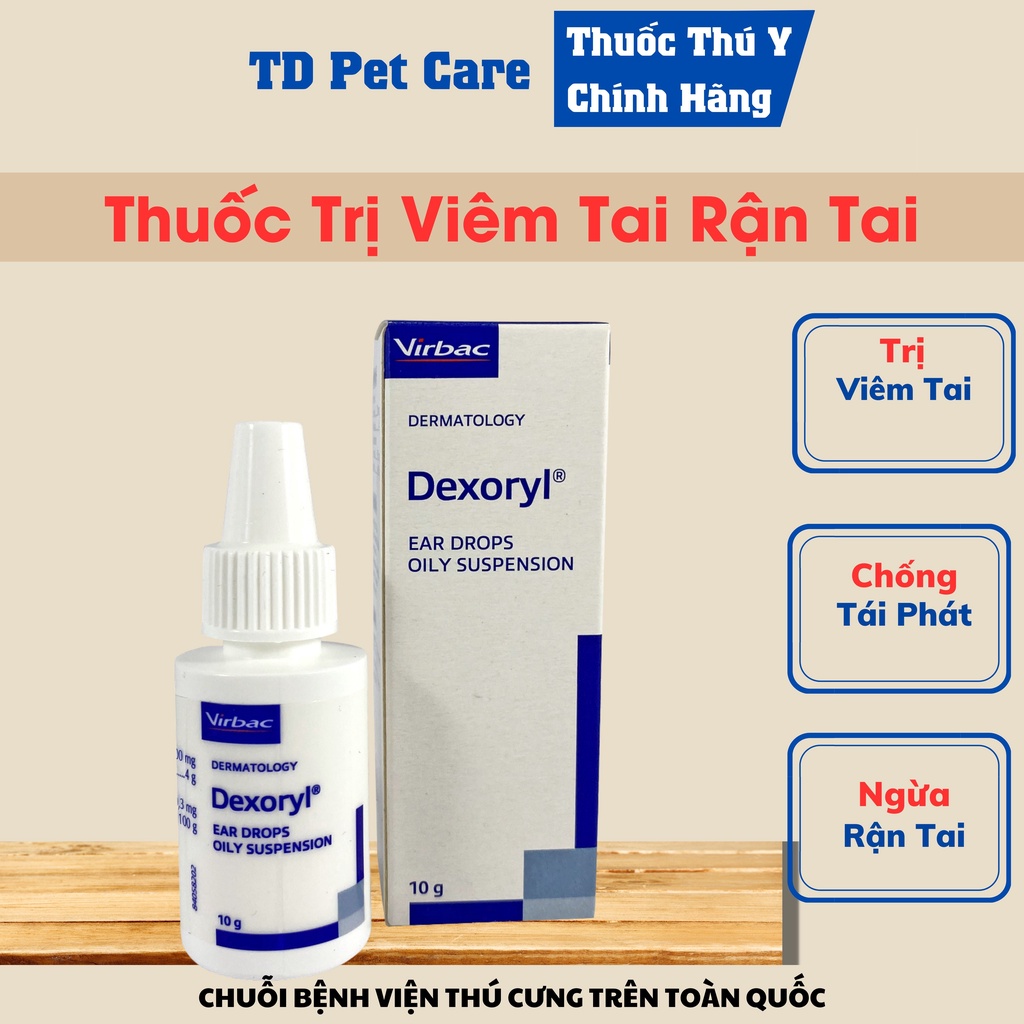 Dung Dịch Nhỏ Hết Viêm Tai Cho Chó Mèo VIRBAC DEXORYL - Nhũ Dịch Nhỏ Hết Nấm Viêm Tai Dành Cho Thú Cưng