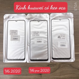 Kính ép huawei có keo oca y6-2020 - y6 pro 2020 - giá sỉ - rẻ