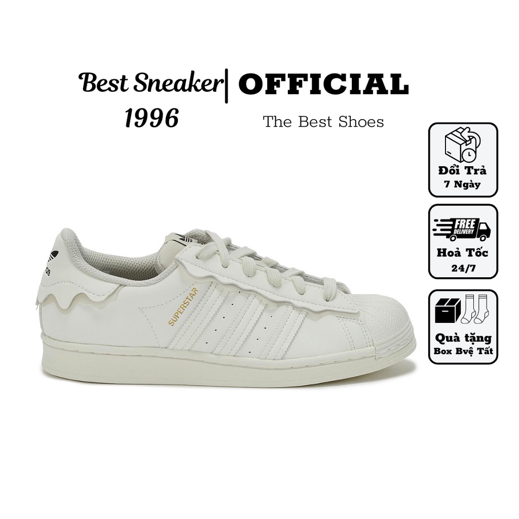 Giày Thể Thao adidas superstar cafe, giày adidas mũi sò nam nữ bản mới nhất Full box bill.