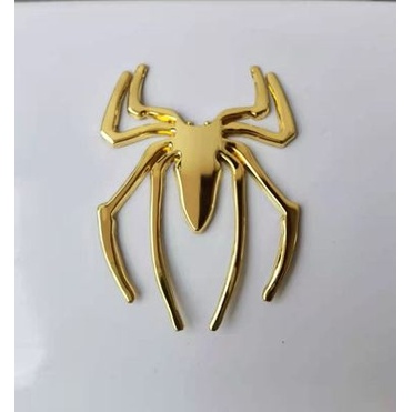 Tem Dán Kim Loại Hình Nhện 3D Độc Đáo Trang Trí Xe Hơi Ô Tô