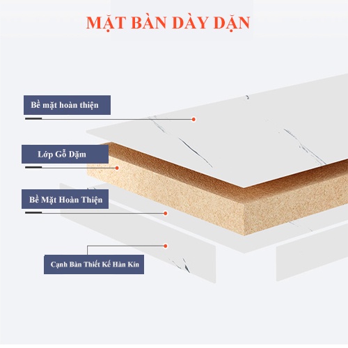 Bàn Trà Sofa Phòng Khách Phong Cách Hiện Đại 2 Tầng Mặt Gỗ Họa Tiết Vân Đá Cẩm Thạch | BigBuy360 - bigbuy360.vn