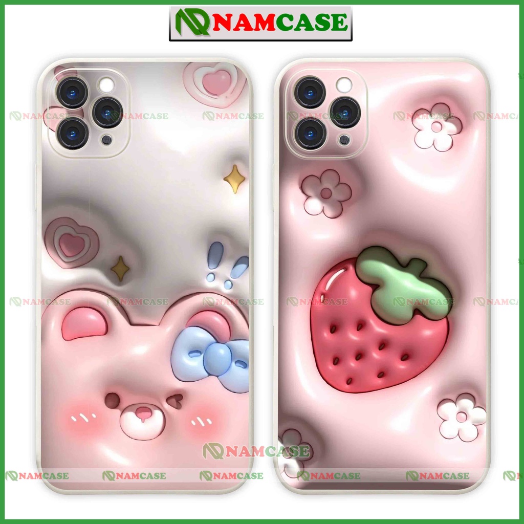 Ốp lưng iphone cặp đôi hoạt hình 3D độc lạ ngộ nghĩnh dễ thương đẹp cho ip 6/6s/7/8/X/XS/11/12/13/14 Pro Plus Max