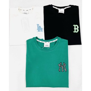 Áo Phông NY MLB Nam Nữ Hàng Xuất Xịn 3 Màu Đen Xanh Trắng